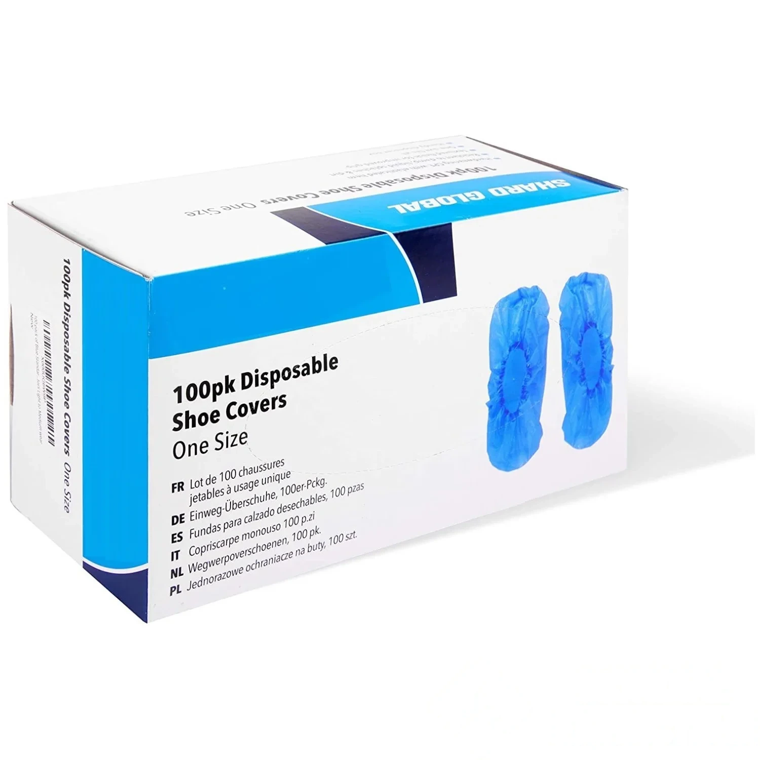 Lot de 100 surchaussures avec carton distributeur