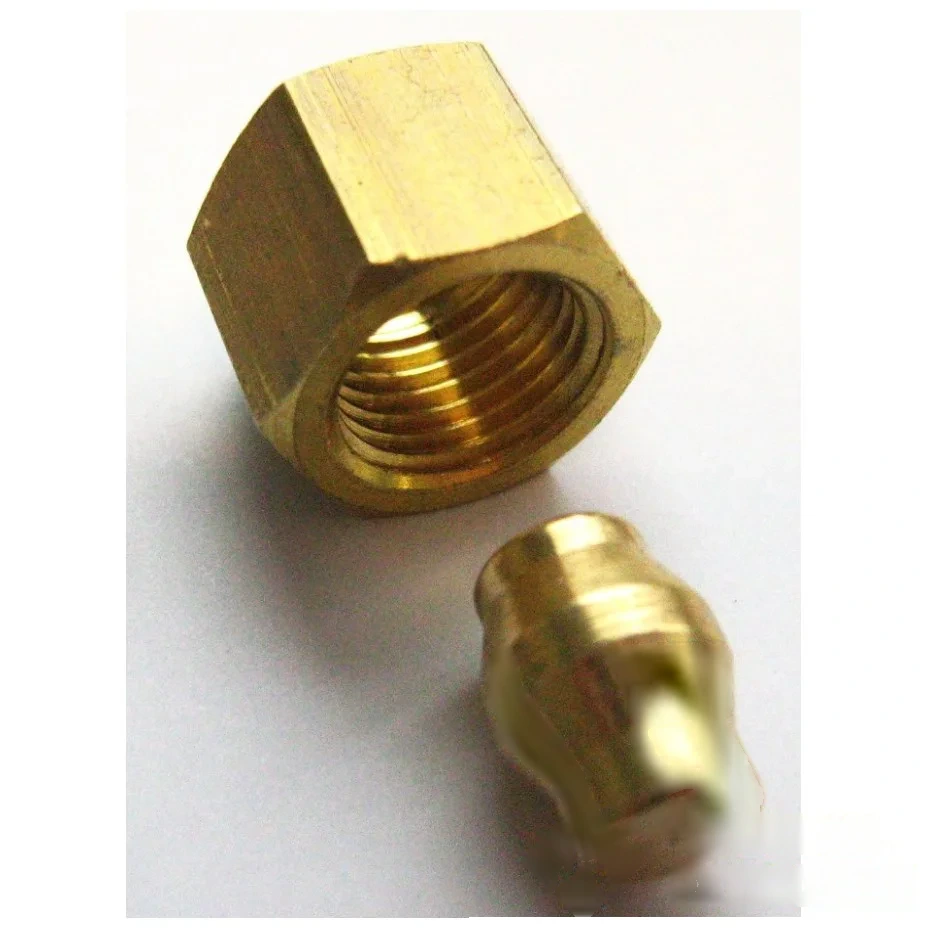 Bouchon d'obturation réseau Ø 6 mm en laiton avec écrou