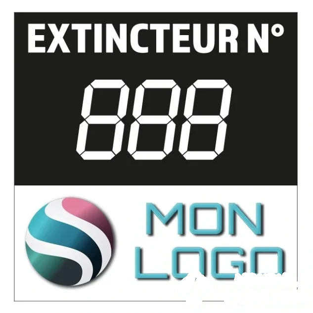 1000 étiquettes de numérotation personnalisées 5 × 5 cm - Pour extérieur