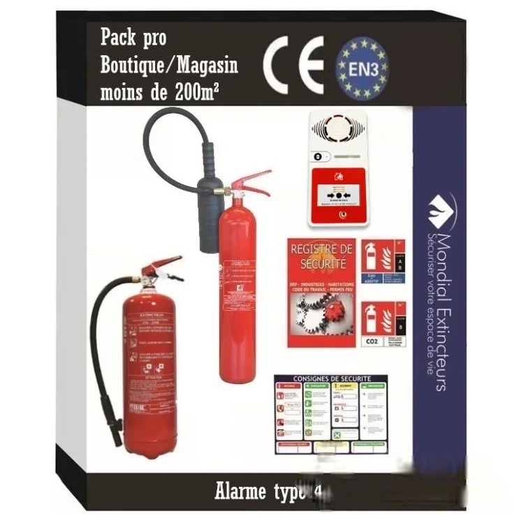 15 - Kit sécurité pour bureau inférieur à 200 M² avec alarme T4