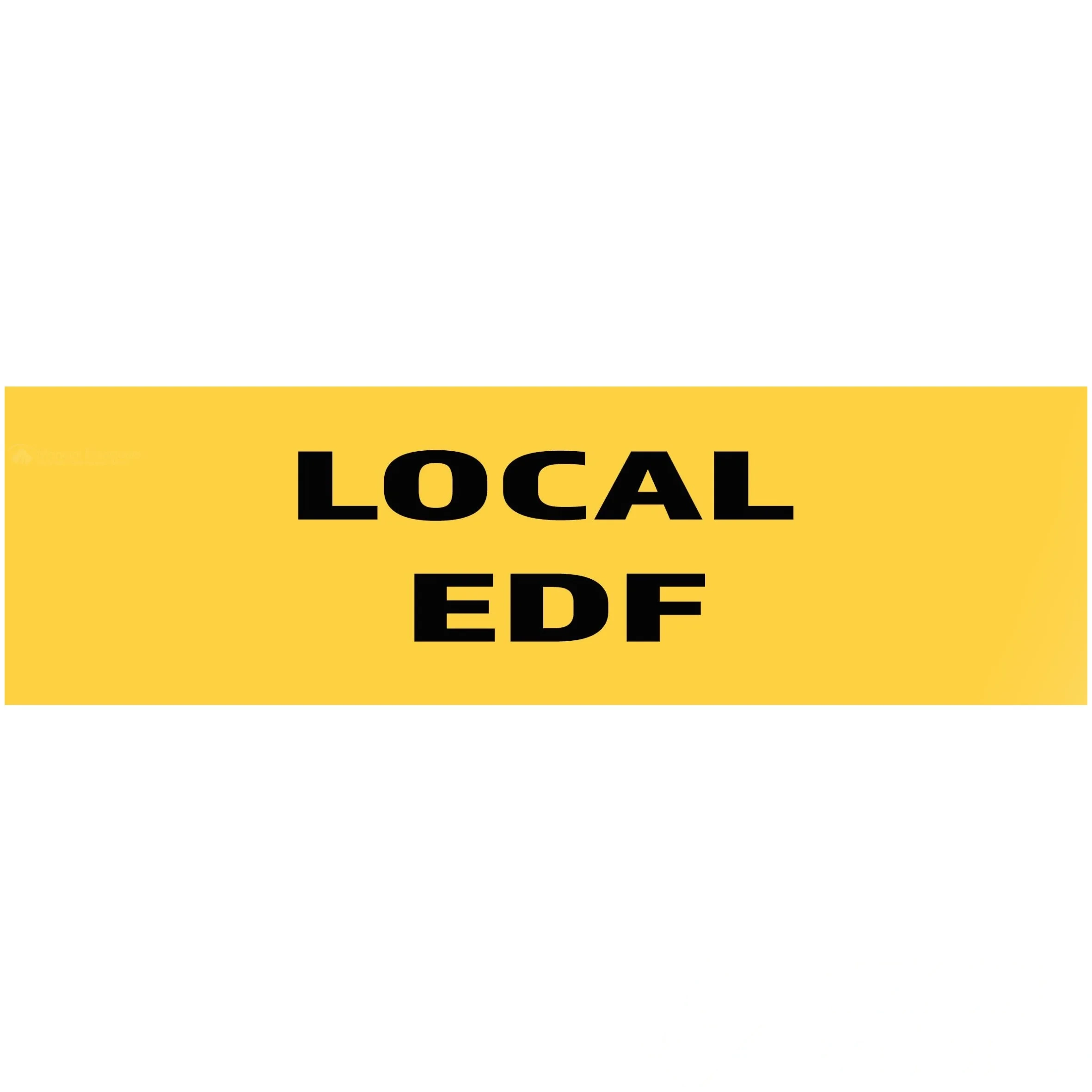 50 Panneaux "Local EDF" 200 mm × 60 mm