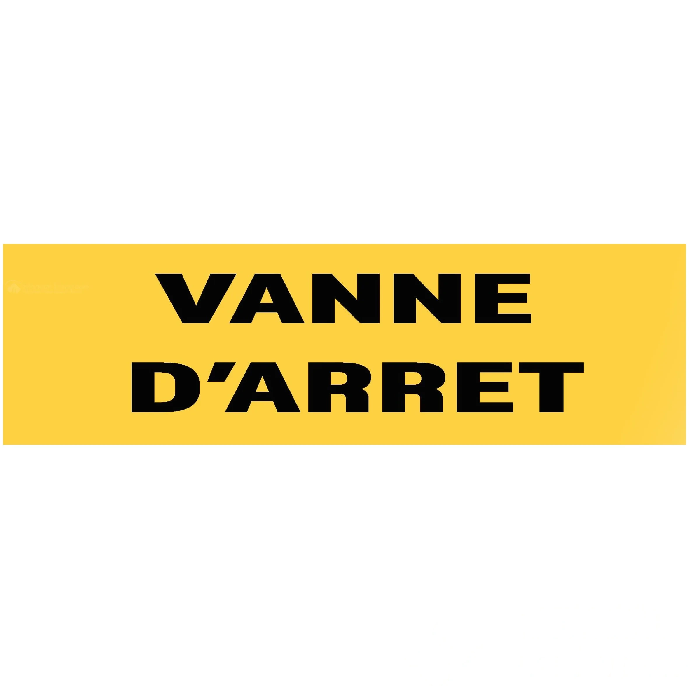 50 Panneaux "Vanne d’arrêt" 200 mm × 60 mm