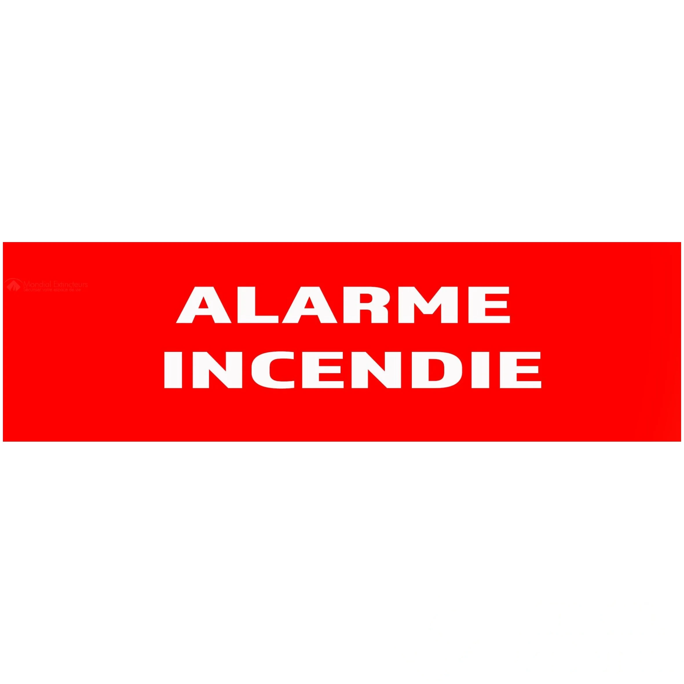 Panneau "Alarme Incendie" 200 mm × 60 mm