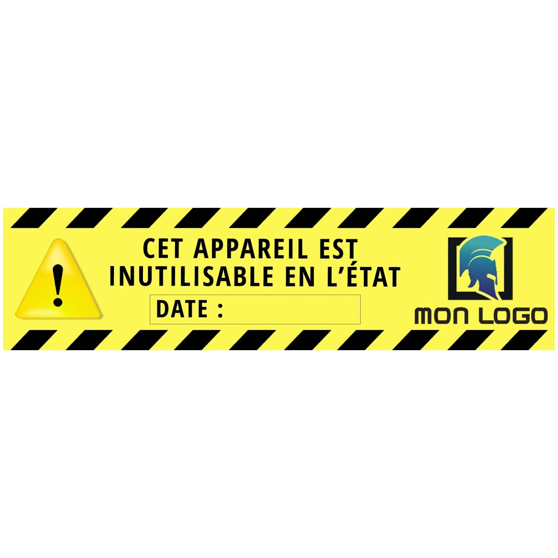 20 étiquettes "APPAREIL INUTILISABLE" personnalisées - Papier