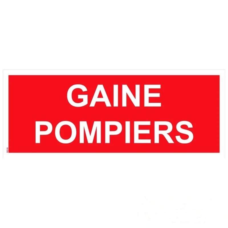 "GAINE POMPIERS" PVC rigide 150 × 50 mm