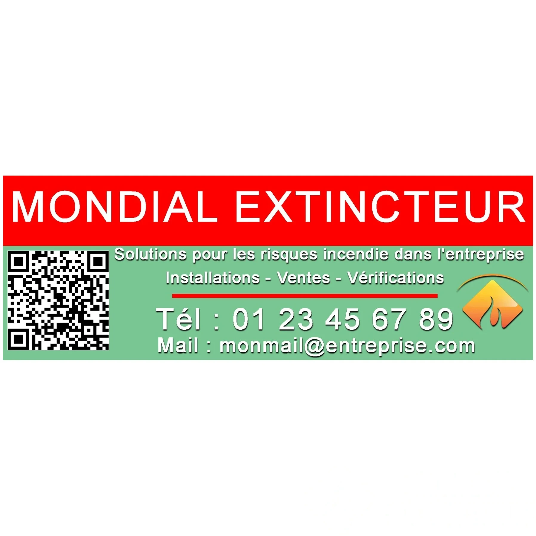 1000 Étiquettes communication pour extincteurs - 148 × 50 mm