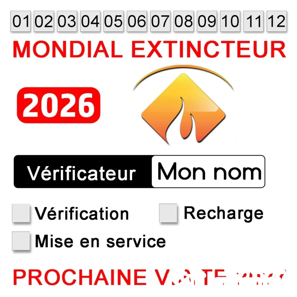 1000 étiquettes de maintenance personnalisées 5 × 5 cm