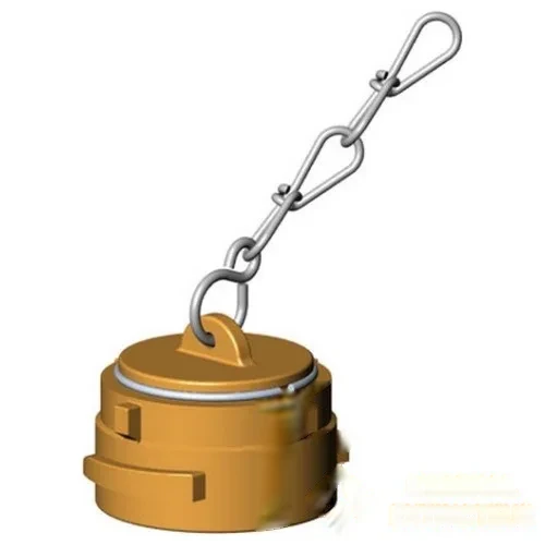 Bouchon acier à verrou avec chaînette DN40