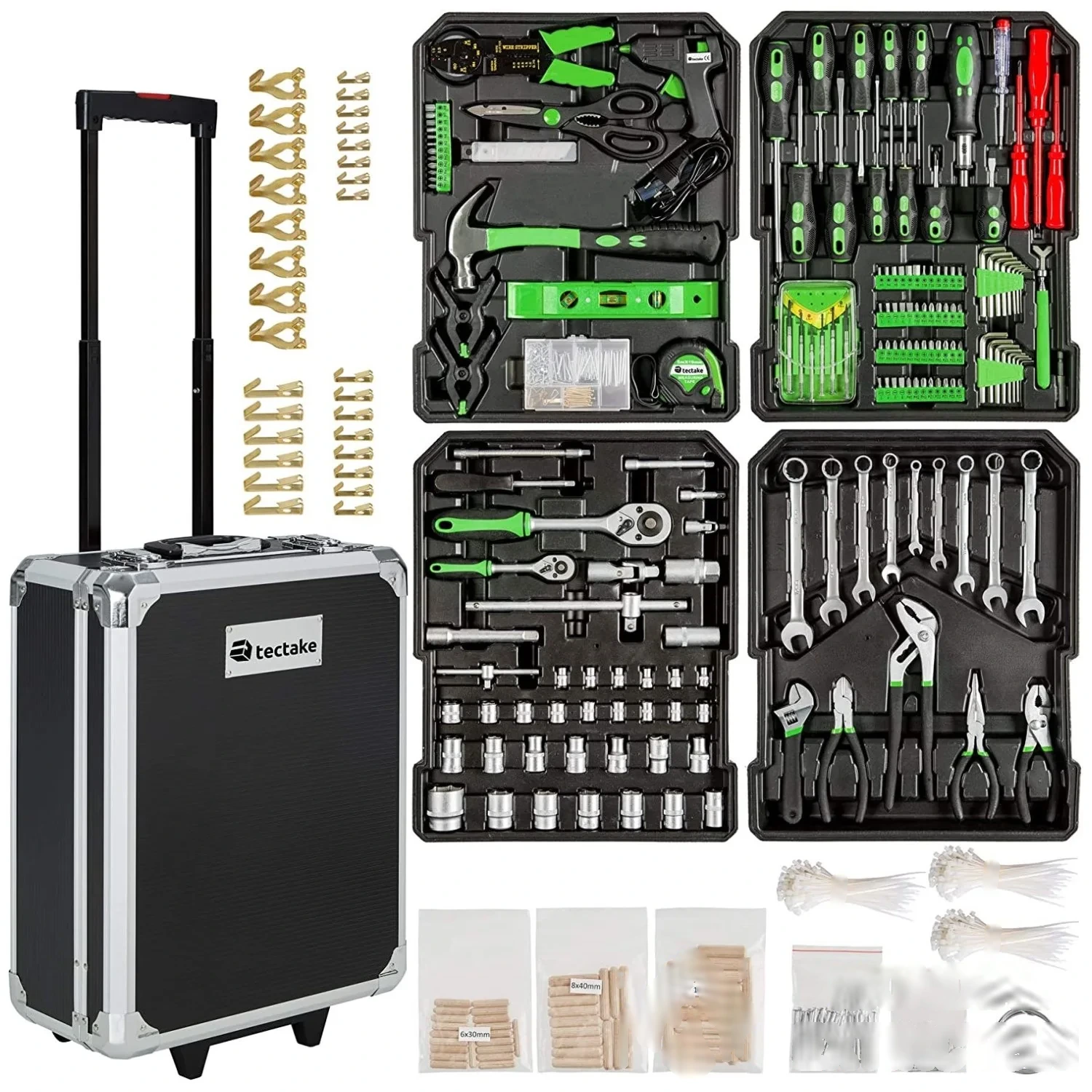 Boîte à Outils complète en Chrome Vanadium et sa mallette - 1200 pièces