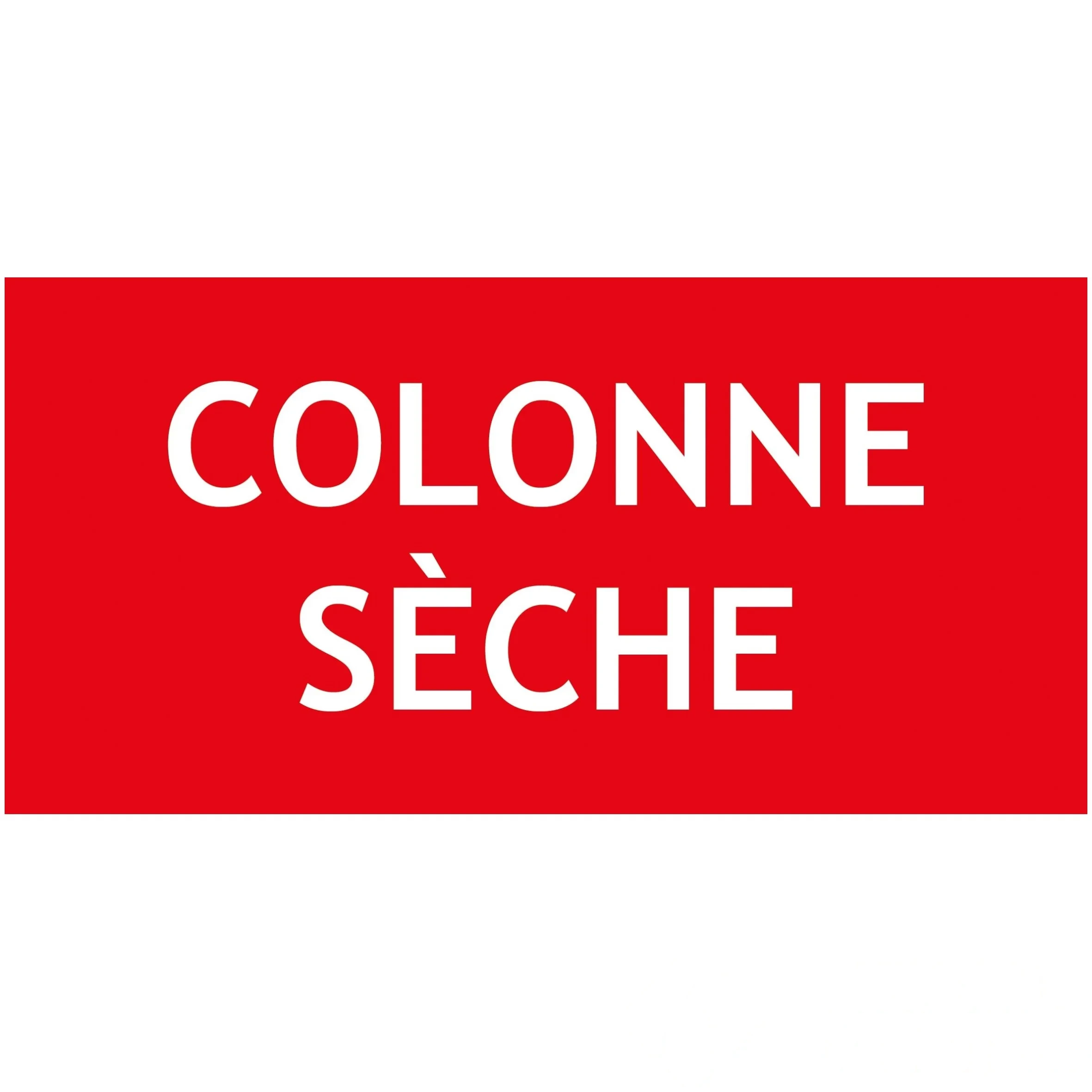 "COLONNE SÈCHE" en PVC rigide 200 × 100 mm