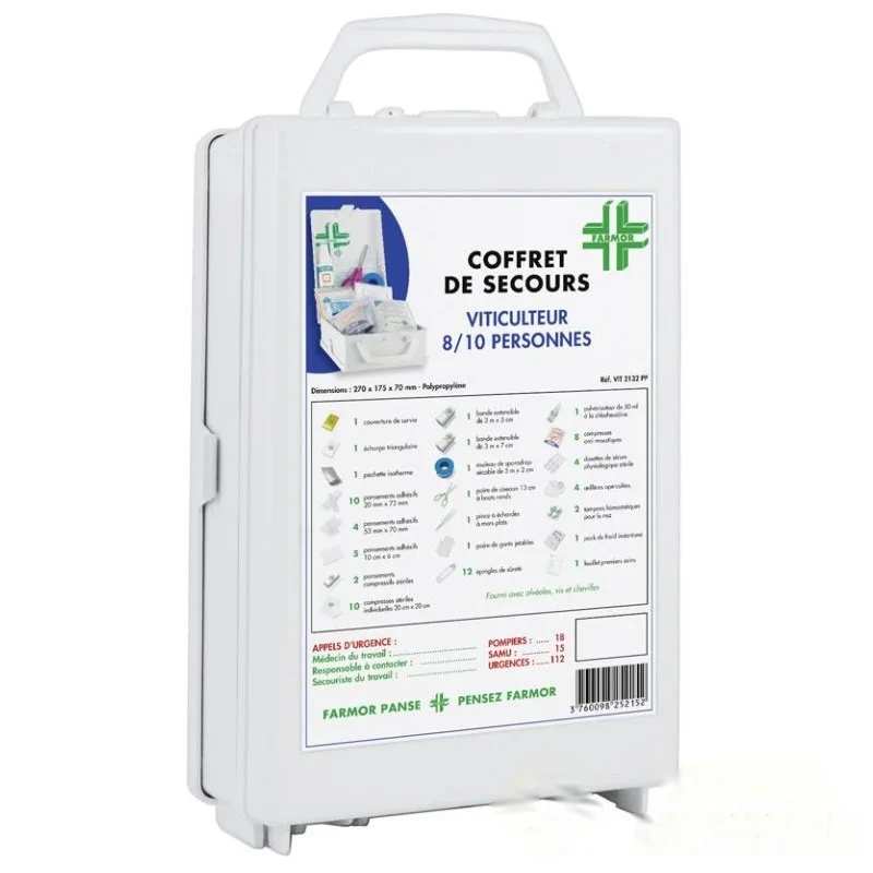 Coffret de secours "Viticulteur" 8/10 personnes