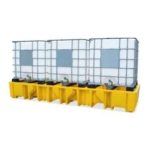 Bac de rétention 3 IBC 1300 L